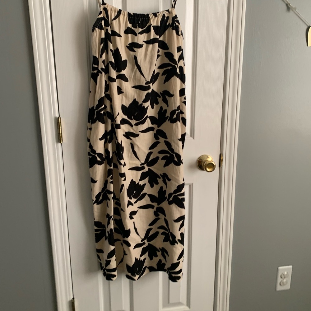 Target Floral Black and Cream Dress
